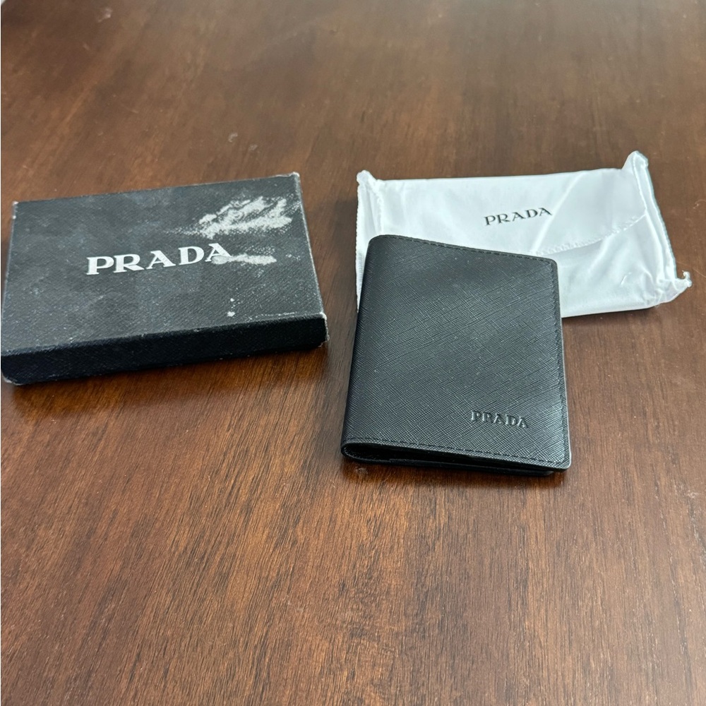 Prada Black Leather Wallet